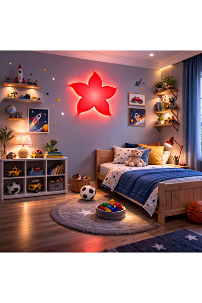 Sun Aplik مصباح حائط LED على شكل نجمة 22x25x5