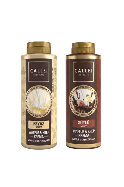 Callei Waffle & Krep Çikolata Sosu 300 G – Beyaz ve Sütlü