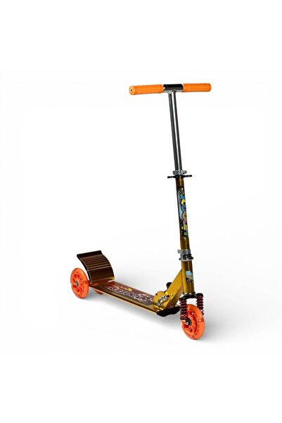 ALBADER Foldable Aluminum Kids Scooter 3 Wheel Adjustable Height with Rear Br...