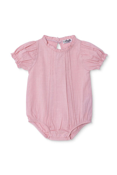 ebebek Hello Baby HelloBaby Kız Bebek Body Çıtçıtlı Bisiklet Yaka Kısa Kol