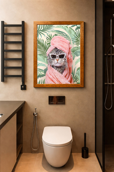 Koi Art Design Έγχρωμος πίνακας ζωγραφικής υψηλής ποιότητας με θέμα τα ζώα, μ...