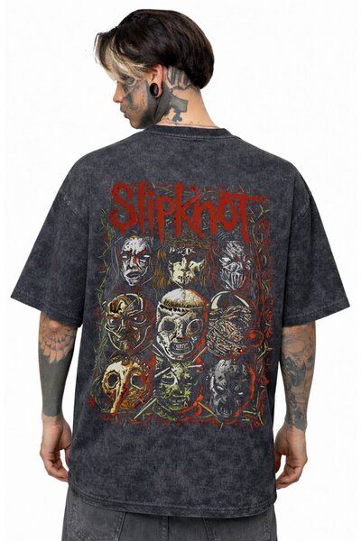 SEVBANO Slipknot rok metal muzički bend, unisex majica sa leđnim printom, ove...