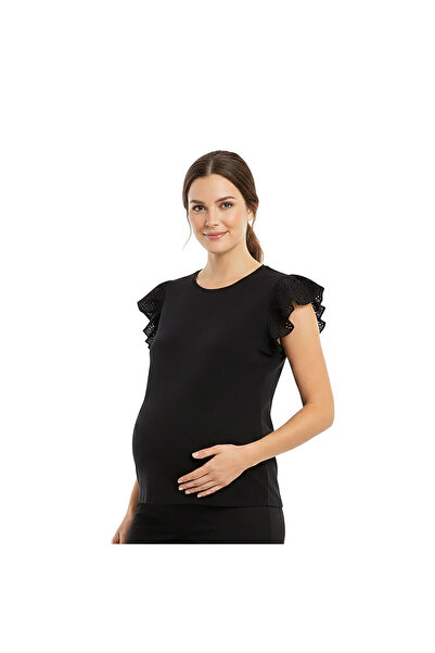 ebebek Baby Mom baby mom Anne Hamile Tişört Bisiklet Yaka Kısa Kol