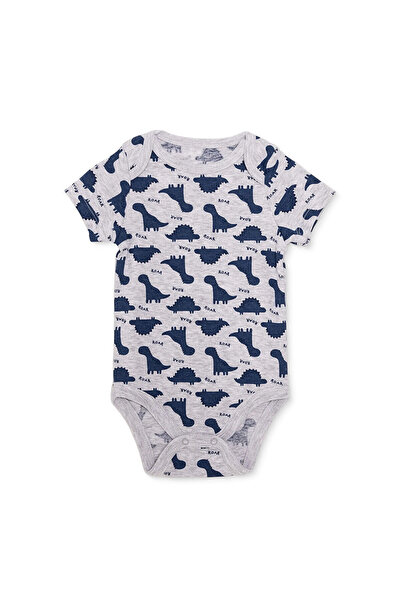 ebebek Hello Baby HelloBaby Erkek Bebek Body Dinozor Baskılı Çıtçıtlı Zarf Ya...