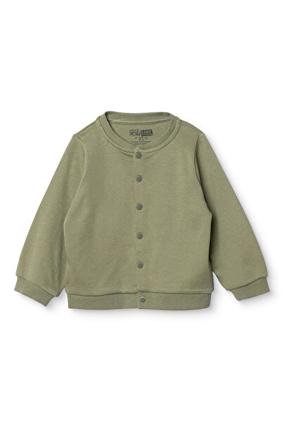 ebebek Hello Baby HelloBaby Erkek Bebek Basic Hırka Çıtçıtlı Bisiklet Yaka Uz...