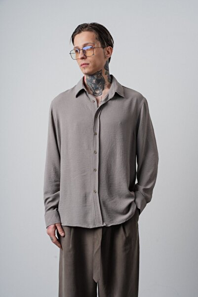 Respire Cămașă Aerobin supradimensionat cu mânecă lungă și detaliu brodat pen...