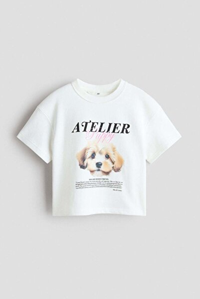 H&M Loose-fit motif-detail T-shirt