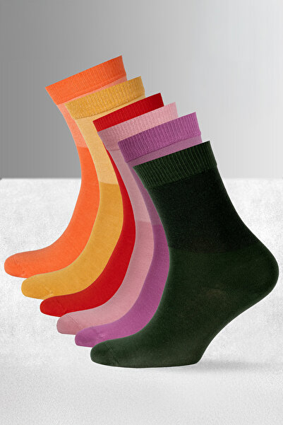 munesso Премиум безшевни чорапи от бамбук, пакет от 6 броя – многоцветни