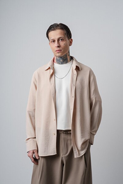 Respire Cămașă Aerobin supradimensionat cu mânecă lungă și detaliu brodat pen...