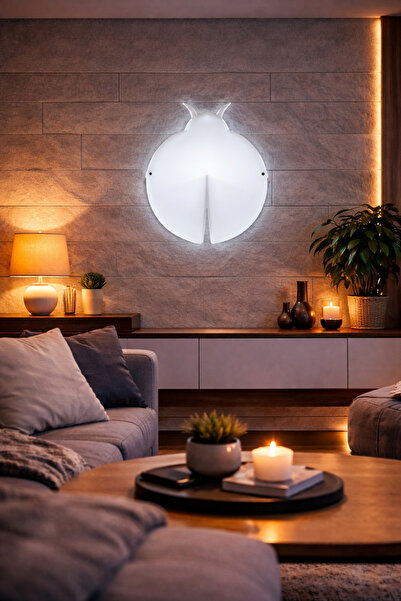 Sun Aplik Sconce Ladybug Led Wall Lamp 25X21X5