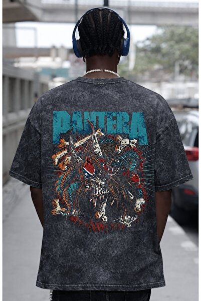 SEVBANO Dizajn Pantera rok metal muzičkog benda, unisex majica sa leđnim prin...