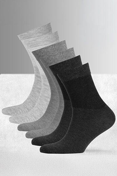 munesso Премиум безшевни чорапи от бамбук, пакет от 6 броя – многоцветни