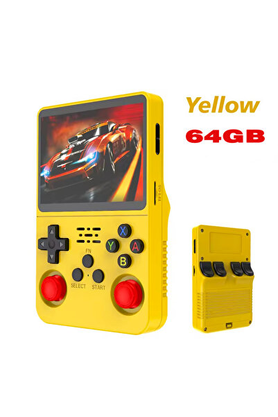 Choice18 yellow-64G R36S new retro game cole 3.5-inch Linux open-source syste...