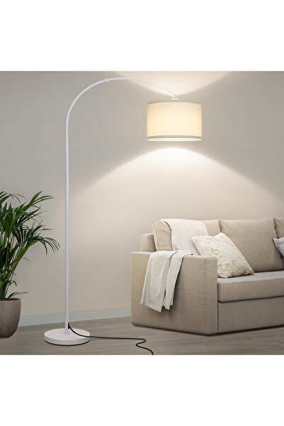 Topone1Topone1 مصباح أرضي عصري برأس قابل للتعديل وإضاءة قراءة مقوسة
