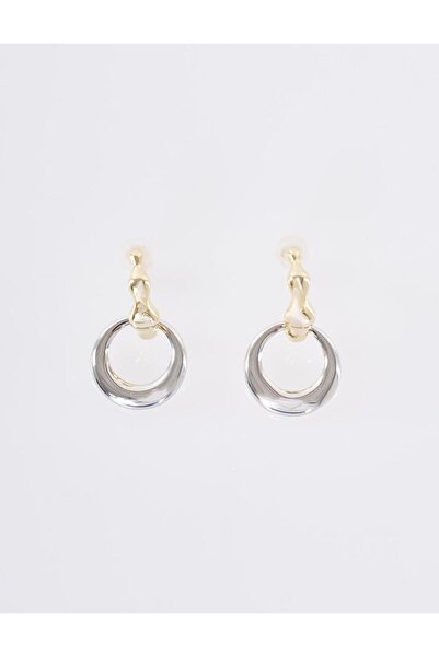 Kayra Hoop Dangle Earrings Gold