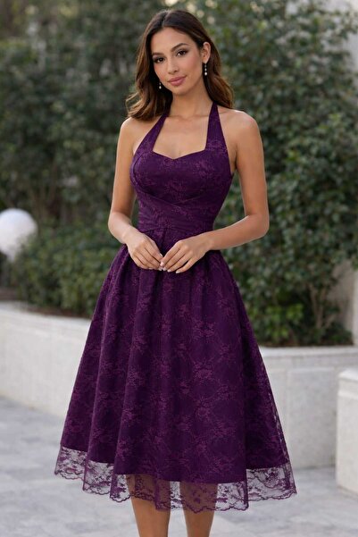 nouf Mauve midi dress, a gift for Eid