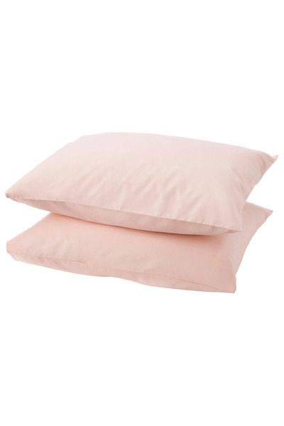 IKEA Dvala 2-Pack Pillowcase , Light Pink, 50X60 Cm, 2 Pieces