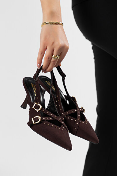 FİYANA SHOES Дамски обувки с отворена пета и заострени върхове