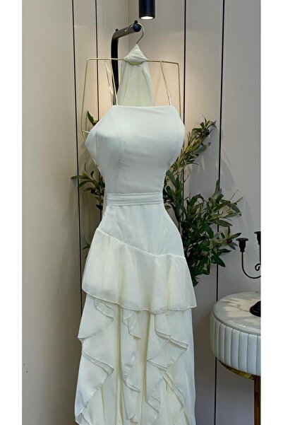 nouf Georgette Puffer dress