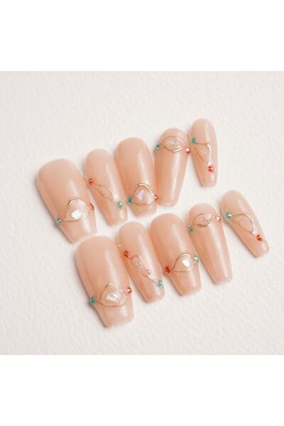 Bukela Handmade 100% Press-On Gel False Nails (Bolivia's) - Reusable Soft Acr...