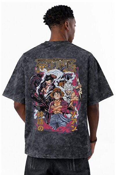 SEVBANO Μπλουζάκι Monkey D. Luffy One Piece με χαρακτήρες anime, τυπωμένο, un...