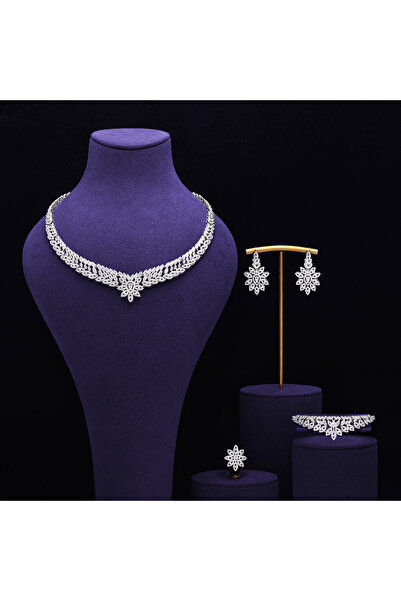 JEWELRY Sets New Fashion Dubai Full Set for Women Wedding Party Accessories D...