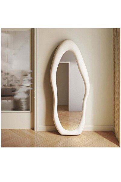 Arabest مرآة حائط غير منتظمة بطول كامل، مرآة أرضية بتصميم بوهيمي لغرفة النوم ...