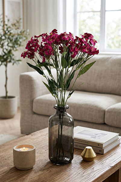 Yapay Çiçek Deposu Yapay Çiçek Bahar Filizi 63 cm Mor