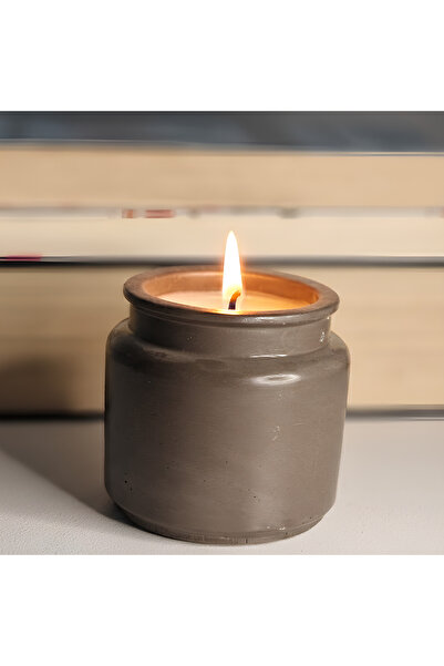 Orbis Maxi - Lumanare parfumata in vas ceramic cu aroma de Vanilie neagra,100g