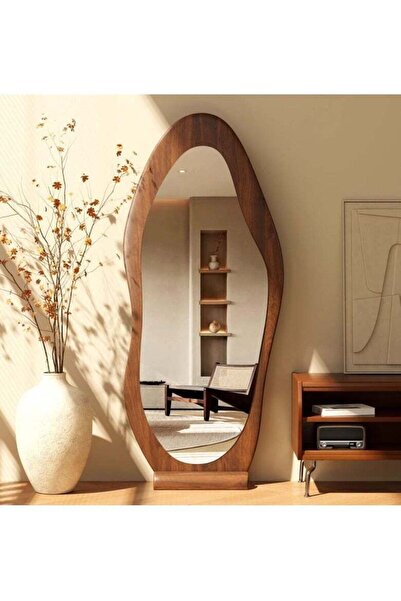 Arabest مرآة حائط غير منتظمة بطول كامل، مرآة أرضية بتصميم بوهيمي لغرفة النوم ...