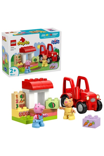 LEGO Set DUPLO - Tractor și piață (10468)