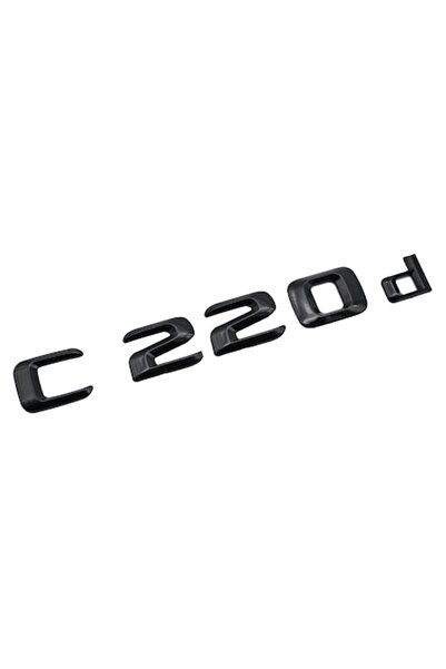 MERCEDES Emblemă C 220d pentru portbagajul spate Mercedes, Negru
