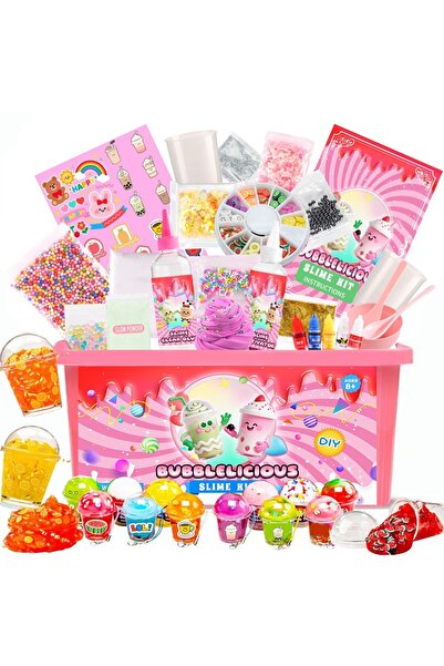 Axpeih مجموعة سلايم غير لاصقة يمكنك صنعها بنفسك للأطفال من عمر 6 سنوات فما فو...