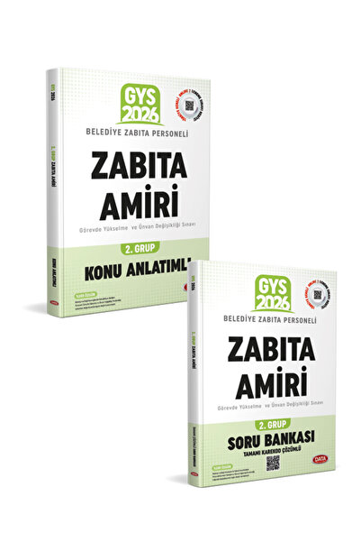 Data Yayınları Belediye Zabıta Personeli Zabıta Amiri 2. Grup 2026 Konu Anlat...