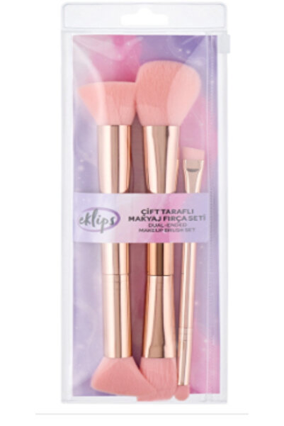 Çift Taraflı Makyaj Fırça Seti