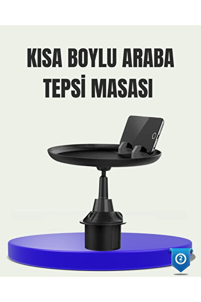 Epilons 360 °   صينية حاملة أكواب دوارة للسيارة مع مساحة واسعة لتناول الطعام ...