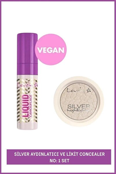 Lovely Silver Aydınlatıcı ve Likit Concealer No:1 Set