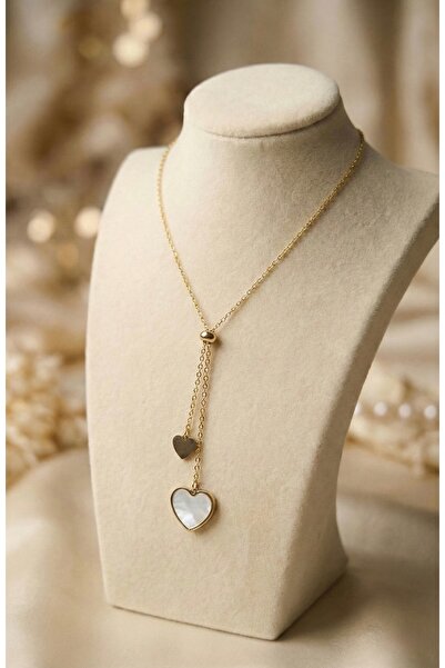 Majesteel - Stainless Steel 316L 14K Gold Paslanmaz, Kararmaz Beyaz İkili Kal...