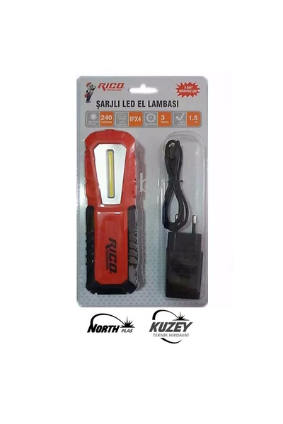Rico RC0027 240 Lümen LED Şarjlı El Feneri
