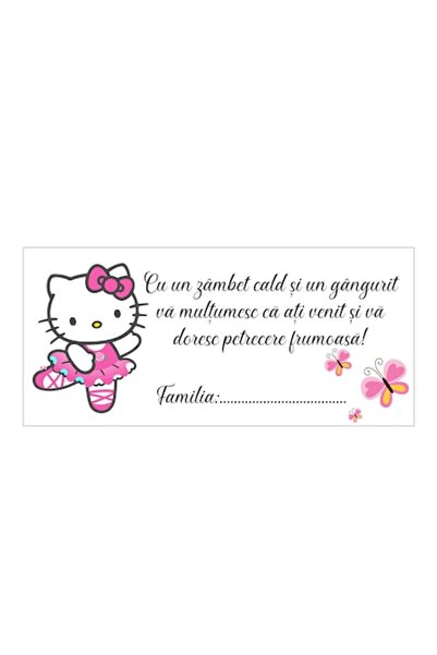 OEM Set of 10 Baptism Money Envelopes, Hello Kitty, 20x9cm, White