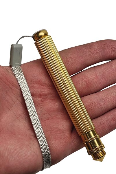 KeskinAdam41 Vidalı Gold Kalem Tipi Çakı Anahtarlık Hediyelik