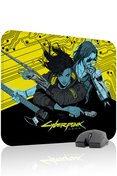 mousepad bastir Cyberpunk 2077 Mousepad pentru jocuri din cauciuc cu antialun...