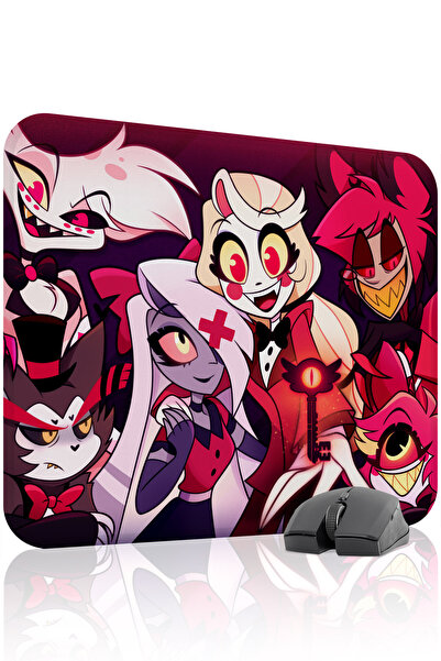 mousepad bastir لوحة ماوس الألعاب Hazbin Hotel مانع للانزلاق المصنوعة من المط...