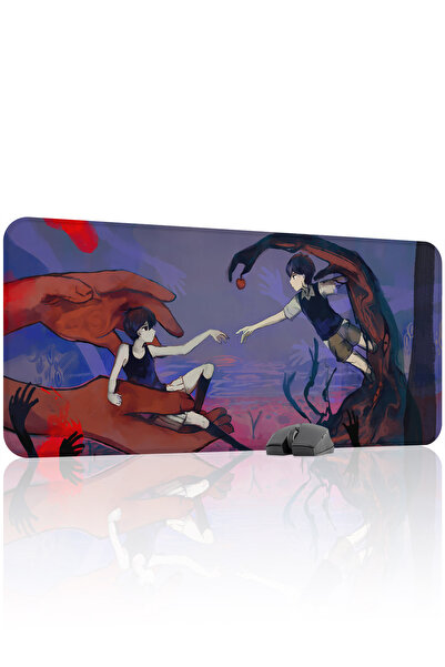 mousepad bastir لوحة ماوس أوموري مانع للانزلاق المطاطية المخيطة V4 - 90x40 XX...