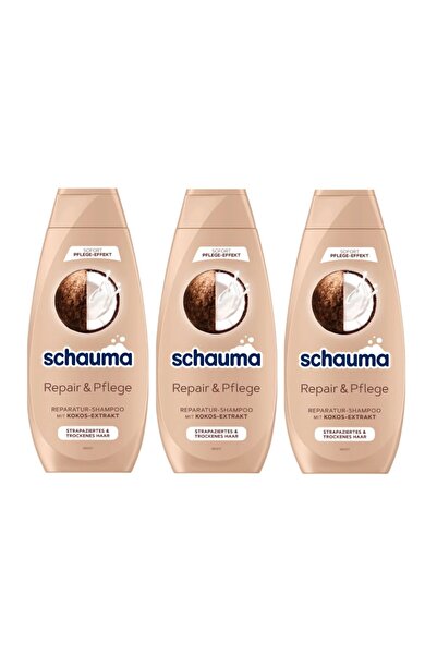 Schauma Repair & Care Shampoo, Repair&Pflege 400 ml X 3 Pcs.