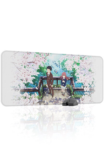 mousepad bastir Mousepad de gaming din cauciuc cu cusături Koe no Katachi ant...