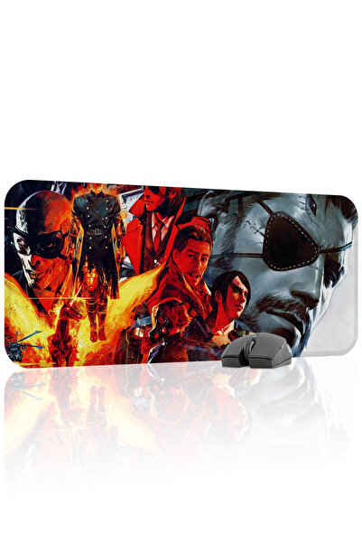 mousepad bastir لوحة ماوس معدنية من ميتال جير سوليد مانع للانزلاق مصنوعة من ا...