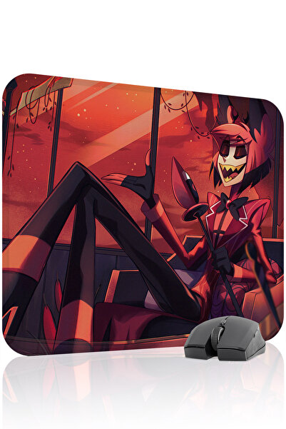 mousepad bastir لوحة ماوس الألعاب Hazbin Hotel مانع للانزلاق Dikişli Rubber O...