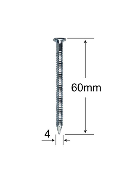 Gray Square Anchor Nails 4x60mm - 1kg/box