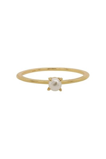 24K 24KAE Women's Ring, Gold, Size 52, Elegant Design